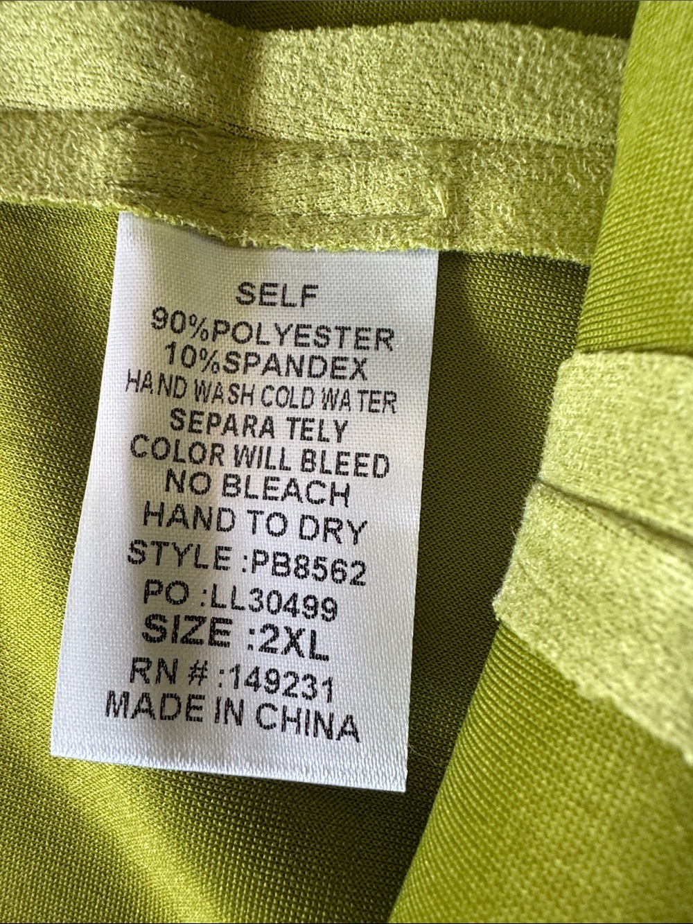 NWT Kori Lime Yellow Women's Casual Pull-On Shorts Size 2XL - Picture 5 of 6